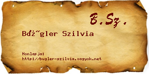 Bügler Szilvia névjegykártya