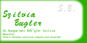 szilvia bugler business card